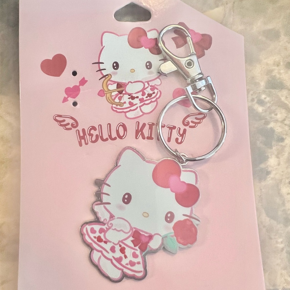 NWOT ♥️ Hello Kitty Keychain with Rose